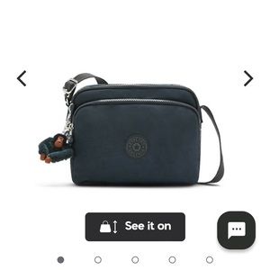 Kipling Shamane Crossbody Bag -True Blue Tonal